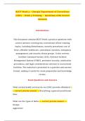 BCOT Week 3 &ndash; Georgia Department of Corrections &lpar;GDC&rpar; &ndash; Week 3 Training &ndash;  Questions with Correct Answers