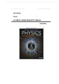 TEST BANK FOR Physics&comma; 12th Edition John D&period; Cutnell&comma; Kenneth W&period; Johnson&comma; David Young&comma; Shane Stadler Full 1-32 Chapters test bank included