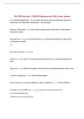 POS 3703 Final Exam &vert; UPDATED Questions with 100&percnt; Correct Answers&NewLine;