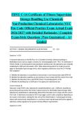 FDNY C-14 Certificate of Fitness Supervision Storage Handling Use Chemicals Non-Production Chemical Laboratories NYC Fire Code Official Practice Exam Actual Exam 2026&sol;2027 with Detailed Rationales &vert; Complete Exam-Style Questions &vert; Pass Guaranteed &ndash; A&plus; Gra