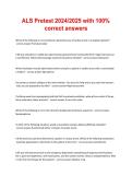 Advanced Life Support &lpar;ALS&rpar; Pretest 2024&sol;2025 &vert; Complete Practice Exam with 100&percnt; Correct Answers & Detailed Explanations