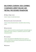BAIL BONDS LOUISIANA 2026 LEARNING&NewLine;COMPANION ARREST RELEASE AND&NewLine;PRETRIAL PROCEDURES FRAMEWORK