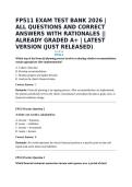 FP511 EXAM TEST BANK 2026 &vert; ALL QUESTIONS AND CORRECT ANSWERS WITH RATIONALES &vert;&vert; ALREADY GRADED A&plus; &vert; LATEST VERSION &lpar;JUST RELEASED&rpar;