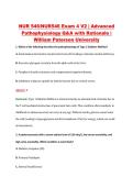 NUR 546&sol;NUR546 Exam 4 V2 &vert; Advanced &NewLine;Pathophysiology Q&A with Rationale &vert; &NewLine;William Paterson University
