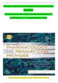 Test Bank for Edmunds Pharmacology for The Primary Care Provider 5th Edition by Constance G Visovsky&period; All Chapters&period; &sol;25