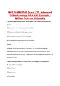 NUR546 Exam 1 V1&ndash;V3 &vert; Advanced Pathophysiology &vert; William Paterson University &vert; Q&A with Rationale &lpar;NUR 546 Exam 1&rpar;