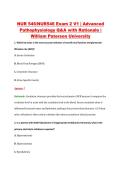 NUR 546&sol;NUR546 Exam 2 V1 &vert; Advanced &NewLine;Pathophysiology Q&A with Rationale &vert; &NewLine;William Paterson University