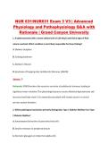 NUR631 Exam 3 V1&ndash;V3 &vert; Advanced Physiology and Pathophysiology &vert; Grand Canyon University &vert; Q&A with Rationale &lpar;NUR 631 Exam 3&rpar;