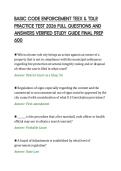 BASIC CODE ENFORCEMENT TEEX & TDLR&NewLine;PRACTICE TEST 2026 FULL QUESTIONS AND&NewLine;ANSWERS VERIFIED STUDY GUIDE FINAL PREP&NewLine;600