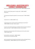 AMCA Exam 2 &lpar;2025&rpar; &ndash; Complete Practice Questions with Correct Answers for Medical Assistant Certification Exam Preparation