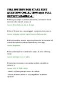 FIRE INSTRUCTOR STATE TEST&NewLine;QUESTION COLLECTION 2026 FULL&NewLine;REVIEW GRADED A&plus;&NewLine;