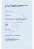 WGU D278 Exam with Frequently Asked Questions and Verified Answers