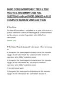 BASIC CODE ENFORCEMENT TEEX & TDLR&NewLine;PRACTICE ASSESSMENT 2026 FULL&NewLine;QUESTIONS AND ANSWERS GRADED A PLUS&NewLine;COMPLETE REVISION GUIDE 600 ITEMS