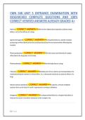 CMN 548 UNIT 5 ENTRANCE EXAMINATION WITH &NewLine;RESEARCHED COMPLETE QUESTIONS AND 100&percnt; &NewLine;CORRECT VERIFIED ANSWERS ALREADY GRADED A&plus;