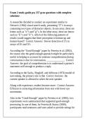 Exam 2 study guide psy 357 gvsu questions with complete solutions