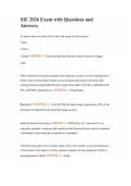 SIE 2026 Exam with Questions and Answers
