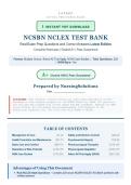 NCSBN NCLEX Test Bank 2026&colon; 220 Questions&comma; Answers & Rationales &vert; NGN-Style
