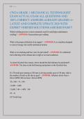 CWEA GRADE 1 MECHANICAL TECHNOLOGIST EXAM ACTUAL EXAM ALL QUESTIONS AND 100- CORRECT ANSWERS ALREADY GRADED A&plus; LATEST AND COMPLETE UPDATE 2026 WITH EXPERT VERIFIED SOLUTIONS ASSURED PASS&excl;&excl;&excl;&period;&NewLine;&NewLine;