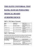 2026&sol;2027 HAWAII Podiatric Medical Board Jurisprudence Exam Study Guide & Elite Test Bank &vert; 39&plus; Real-World Clinical Questions&comma; Comprehensive Rationales & Critical Axioms Cheat Sheet