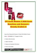 CPI Exam Module 2 2026 &vert; 32 Exam Questions & Verified Answers &vert; Florida Child Welfare Practice Model&comma; Trauma-Informed Care&comma; ACEs & Family-Centered Practice &vert; Florida Department of Children and Families &lpar;DCF&rpar;