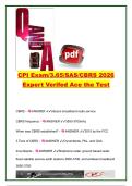 CPI CBRS Certification Exam 2026 &vert; 45 Exam Questions & Verified Answers &vert; CBRS&comma; SAS&comma; FCC Regulations&comma; PAL&comma; CBSD & WinnForum &vert; Federal Communications Commission &lpar;FCC&rpar;