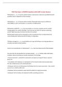 PSM Final Exam &vert; UPDATED Questions with 100&percnt; Correct Answers&NewLine;