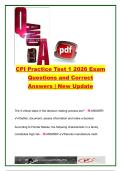 CPI Practice Test 1 2026 &vert; 40 Exam Questions & Verified Answers &vert; Florida Child Protective Investigator&comma; Child Welfare&comma; Dependency Court & Child Safety &vert; Florida Department of Children and Families &lpar;DCF&rpar;
