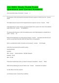 Cm 3503&colon; Study Guide Exam Questions and Correct Answers&period;