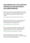HESI LEADERSHIP EXAM 5 ACTUAL PAPER 2026&NewLine;QUESTIONS WITH SOLUTIONS GRADED A&NewLine;PLUS COMPLETE REVIEW SET&NewLine;
