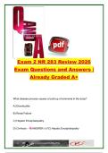 NR 283 Exam 2 Review 2026 &vert; 60 Exam Questions & Verified Answers &vert; Gastrointestinal&comma; Hepatic&comma; Hematologic & Cardiovascular Disorders &vert; Chamberlain University
