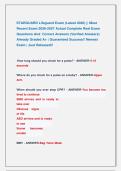 STARGUARD Lifeguard Exam &lpar;Latest 2026&rpar; &vert;&vert; Most  &NewLine;Recent Exam 2026-2027 Actual Complete Real Exam &NewLine;Questions And  Correct Answers &lpar;Verified Answers&rpar; &NewLine;Already Graded A&plus; &vert; Guaranteed Success&excl;&excl; Newest &NewLine;Exam &vert; Just Released&excl;&excl; 