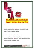 NS 1410 Exam 2 TTU 2026 &vert; 95&plus; Exam Questions & Verified Answers &vert; Nutrition&comma; Proteins&comma; Lipids&comma; Vitamins&comma; Minerals & Metabolism &vert; Texas Tech University &lpar;TTU&rpar;