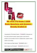 NS 1410 TTU EXAM COMPLETE PACKAGE DEAL