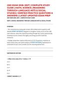 GED EXAM 2026&ndash;2027 &vert; COMPLETE STUDY GUIDE &vert; MATH&comma; SCIENCE&comma; REASONING THROUGH LANGUAGE ARTS & SOCIAL STUDIES &vert; VERIFIED PRACTICE QUESTIONS & ANSWERS &vert; LATEST UPDATED EXAM PREP
