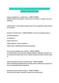 Biology 101 1st Quiz Scientific Method QUESTIONS WITH CORRECT ANSWERS 2026