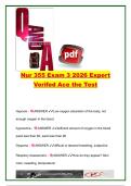 NUR 355 Exam 3 2026 &vert; Expert Verified Practice Questions & Answers &vert; Respiratory Disorders&comma; Oxygen Therapy&comma; Asthma&comma; COPD&comma; Pneumonia & Tuberculosis