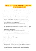 ES3J STUDY QUESTIONS WITH CORRECT ANSWERS 2026-2027