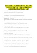 ESSENTIALS OF INVESTMENTS &lpar;GLOBAL EDITION&rpar; CHAPTER 3 QUESTIONS WITH CORRECT ANSWERS 2026-2027&NewLine;