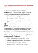 ATI PN Comprehensive Predictor &NewLine;Review Part 1 2025&sol;2025 With &NewLine;Complete Solutions 