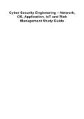 Cyber Security Engineering &ndash; Network&comma; OS&comma; Application&comma; IoT and Risk Management Study Guide 2025&sol; 2026 100&percnt; Verified with Correct Questions and Answers with Solution
