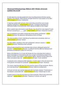 Advanced Pathophysiology Midterm 6501 Walden University &NewLine;updated this month