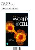 Test Bank for Becker's World of the Cell &lpar;10th Edition&rpar; by Hardin & Lodolce