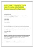NR 222 Exam &num;1 &NewLine;Chamberlain   &NewLine;2025&sol;2026 With Complete &NewLine;Solutions