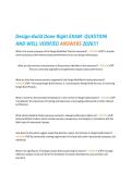 Design-Build Done Right EXAM QUESTION&NewLine;AND WELL VERIFIED ANSWERS 2026&excl;&excl;&excl;
