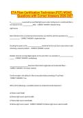 ETA Fiber Certification Technician &lpar;FOT&rpar; WOAC Questions with Correct Answers 2026-2027