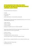 ETS MAJOR FIELD TEST &lpar;PRACTICE TEST&rpar;- BACHELOR'S DEGREE IN BUSINESS QUESTIONS & ANSWERS LATEST UPDATE&NewLine;