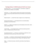 Psychology 100 Exam 4 &vert; UPDATED Questions with 100&percnt; Correct Answers&NewLine;