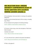 HESI MILESTONE EXAM 1 HERZING&NewLine;UNIVERSITY COMPREHENSIVE EXAMS SET&NewLine;TESTED QUESTIONS WITH ACCURATE&NewLine;VERIFIED ANSWERS GRADED A&plus;