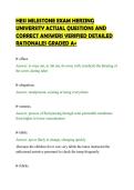 HESI MILESTONE EXAM HERZING&NewLine;UNIVERSITY ACTUAL QUESTIONS AND&NewLine;CORRECT ANSWERS VERIFIED DETAILED&NewLine;RATIONALES GRADED A&plus;&NewLine;