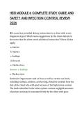 HESI MODULE 6 COMPLETE STUDY GUIDE AND&NewLine;SAFETY AND INFECTION CONTROL REVIEW&NewLine;2026